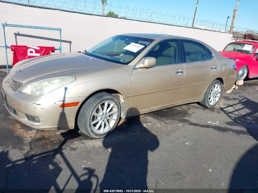 2004 Lexus Es 330 VIN: JTHBA30G045008613 Lot: 43519552