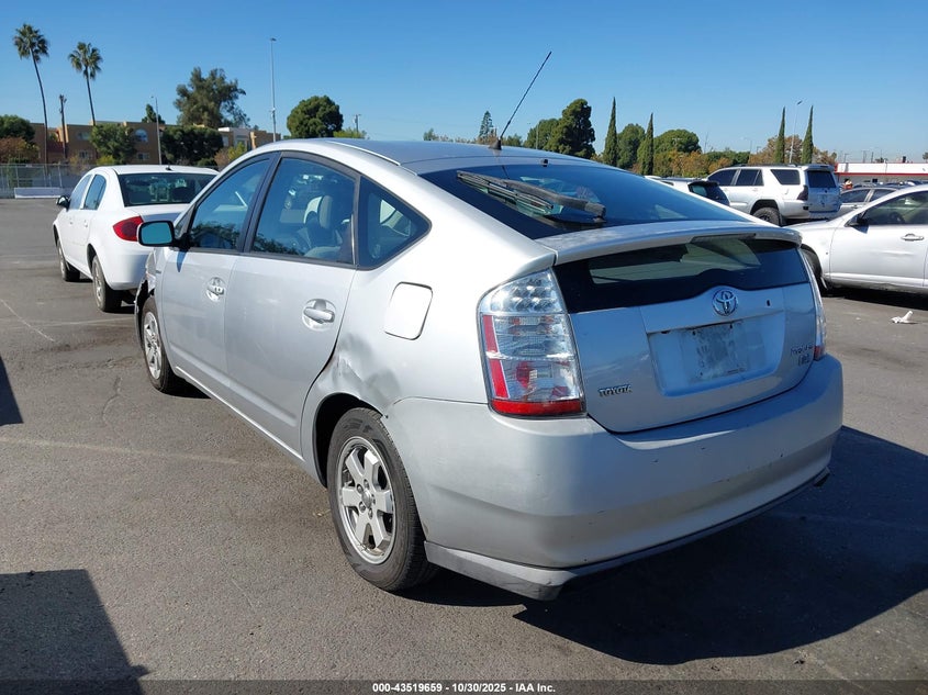 2006 Toyota Prius silver sedan hybrid JTDKB20U867058830 photo #4