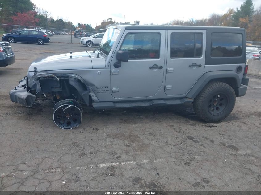 2016 Jeep Wrangler Unlimited Sport VIN: 1C4BJWDG3GL247506 Lot: 43519958