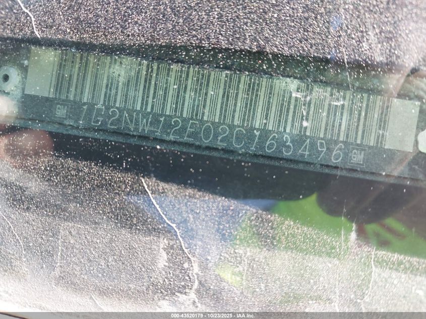 2002 Pontiac Grand Am Gt VIN: 1G2NW12E02C163496 Lot: 43520179