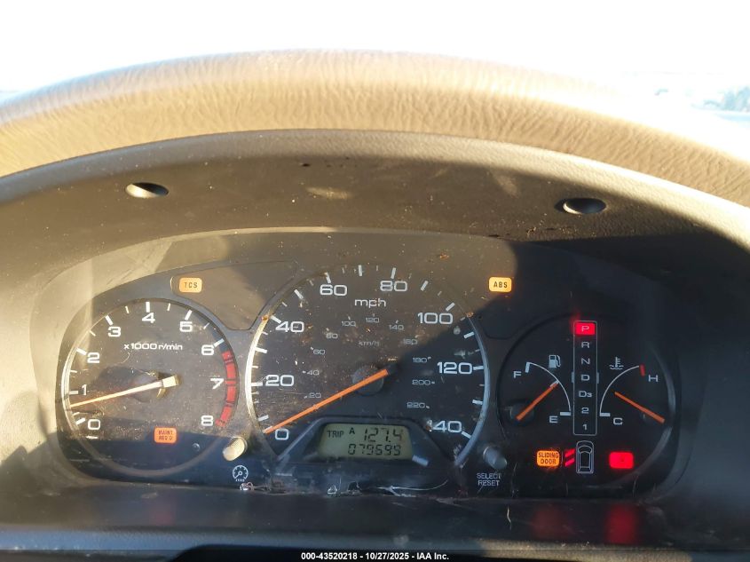 2002 Honda Odyssey Ex VIN: 2HKRL186X2H565780 Lot: 43520218