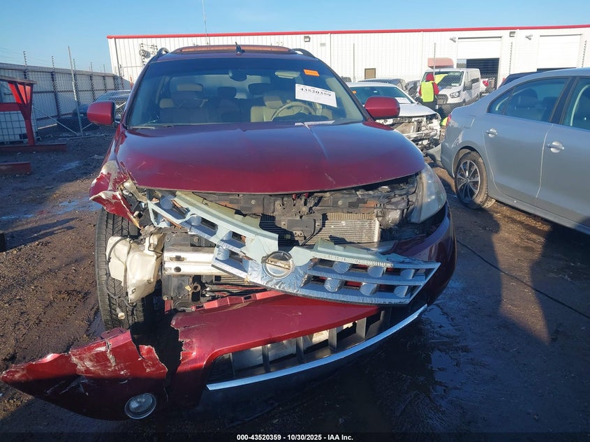 2005 Nissan Murano Sl VIN: JN8AZ08T25W325959 Lot: 43520359