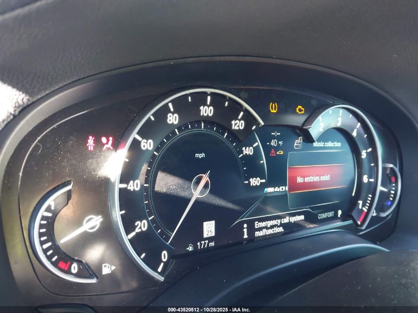 2019 BMW X4 M40I VIN: 5UXUJ5C52KLJ64160 Lot: 43520512