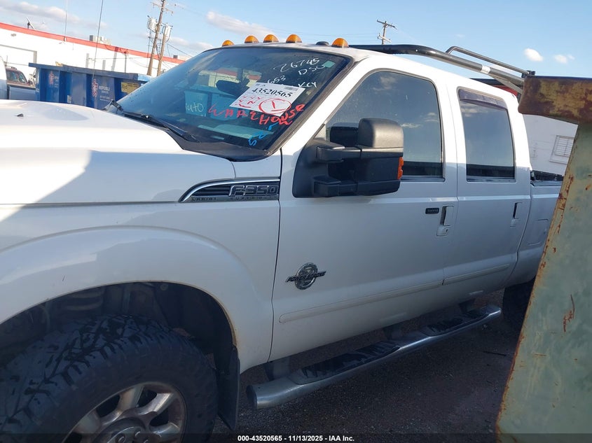 2012 Ford F-350 Lariat VIN: 1FT8W3BT3CEA23015 Lot: 43520565