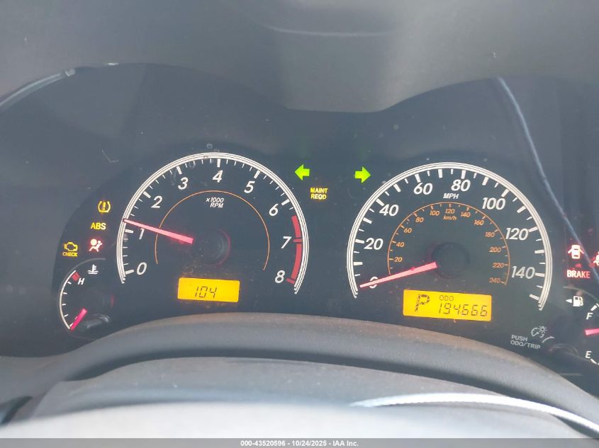 2009 Toyota Corolla Le VIN: 1NXBU40E09Z057428 Lot: 43520596