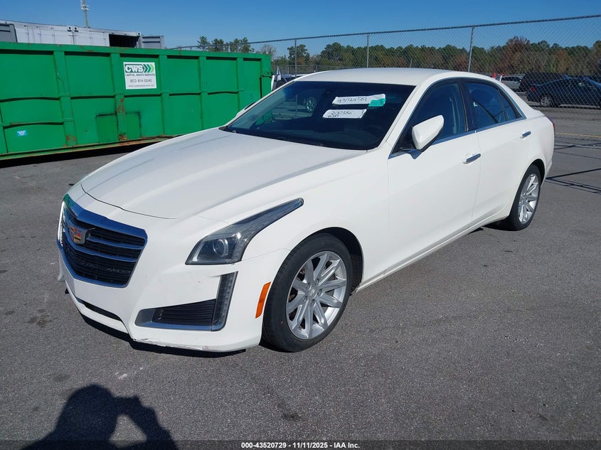 Vin: 1g6ap5sx0f0109321, lot: 44015724, cadillac cts standard 20152