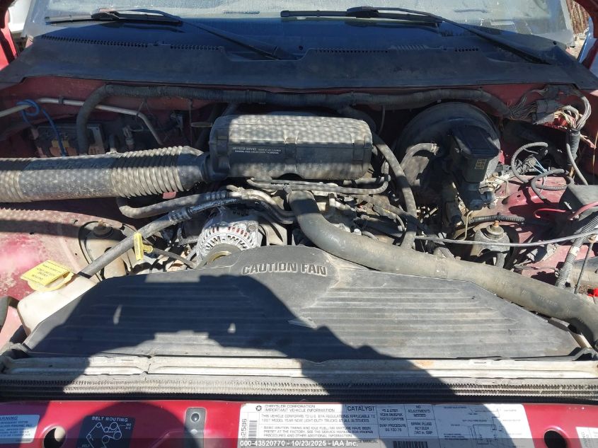 1997 Dodge Ram 1500 St VIN: 3B7HF13Y5VG803124 Lot: 43520770