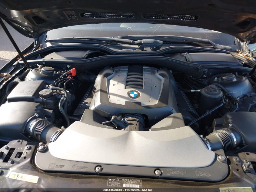 2007 BMW 750I VIN: WBAHL83517DT10254 Lot: 43520840