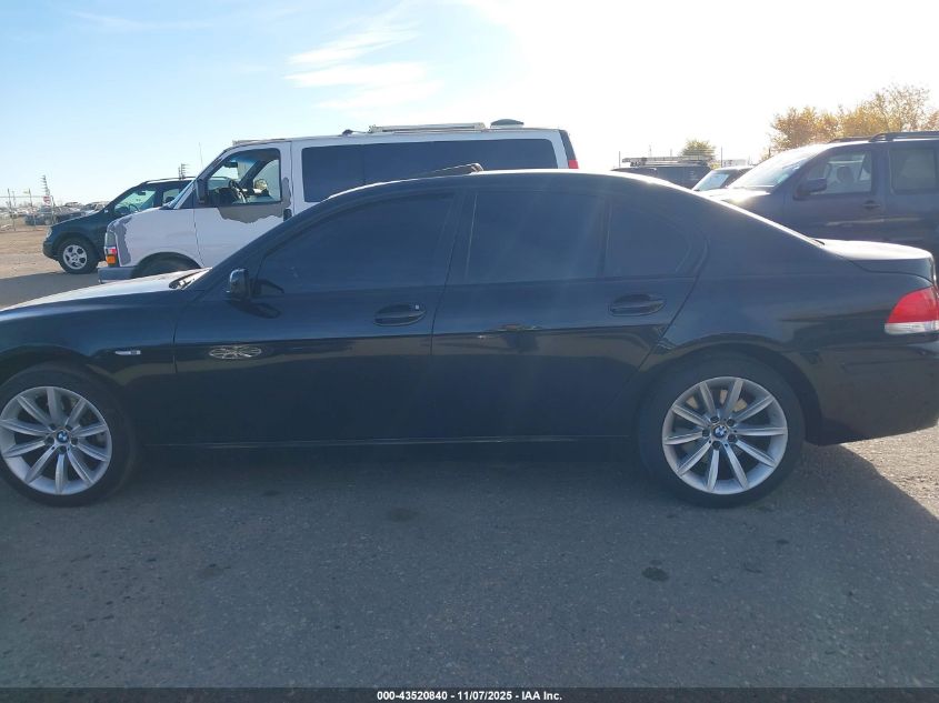 2007 BMW 750I VIN: WBAHL83517DT10254 Lot: 43520840