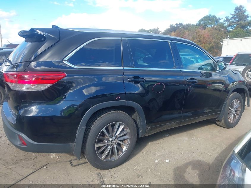 2018 TOYOTA HIGHLANDER XLE 5TDJZRFH3JS914155