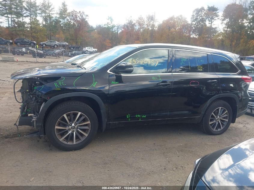2018 TOYOTA HIGHLANDER XLE 5TDJZRFH3JS914155