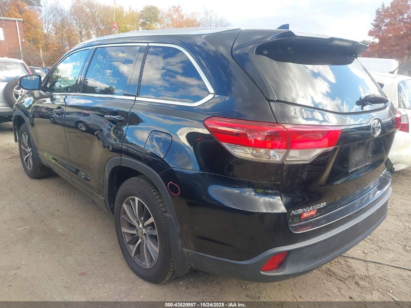 2018 TOYOTA HIGHLANDER XLE 5TDJZRFH3JS914155
