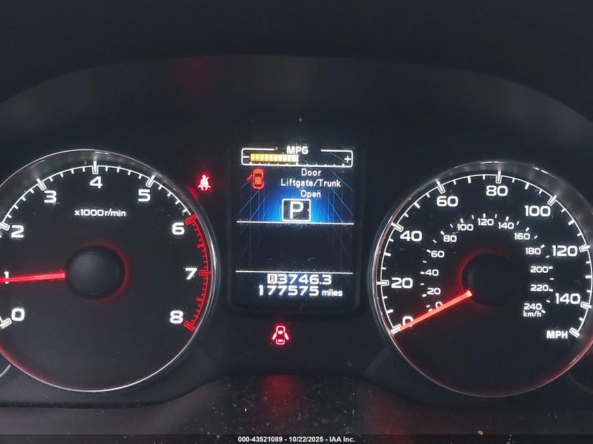 2014 SUBARU OUTBACK 2.5I LIMITED 4S4BRCLCXE3255990