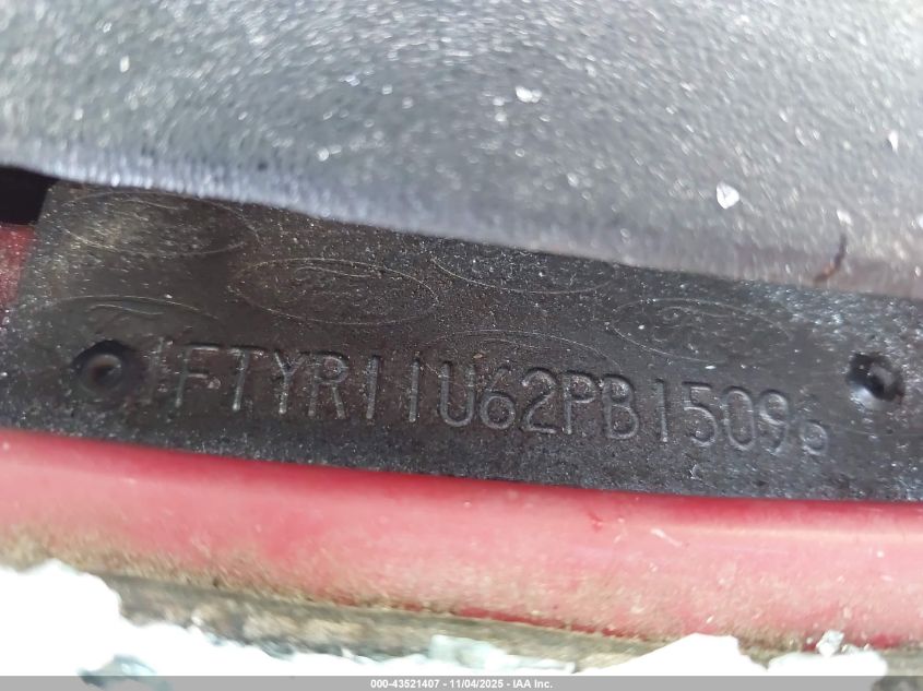 2002 Ford Ranger Edge VIN: 1FTYR11U62PB15096 Lot: 43521407