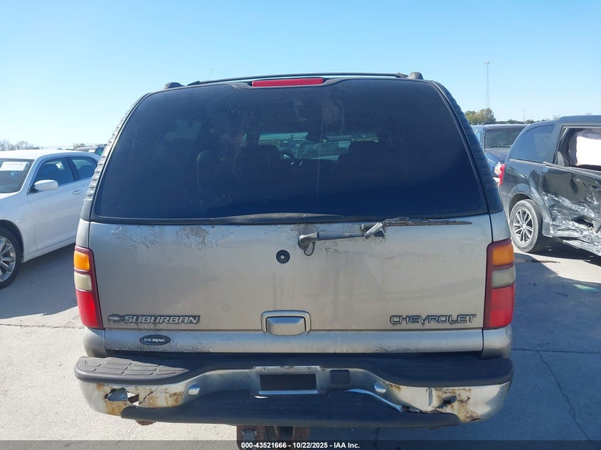 2001 Chevrolet Suburban 1500 Lt VIN: 3GNFK16T51G107951 Lot: 43521666