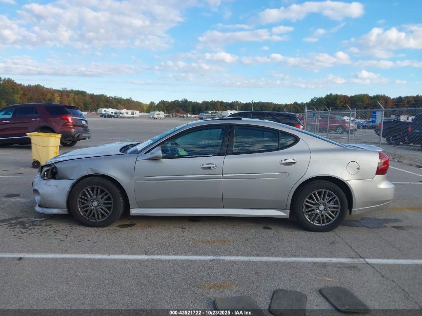 2008 Pontiac Grand Prix VIN: 2G2WP582081137310 Lot: 43521722