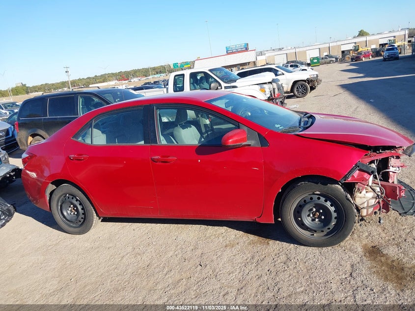 2016 TOYOTA COROLLA L/LE/LE PLS/PRM/S/S PLS - 2T1BURHEXGC605628