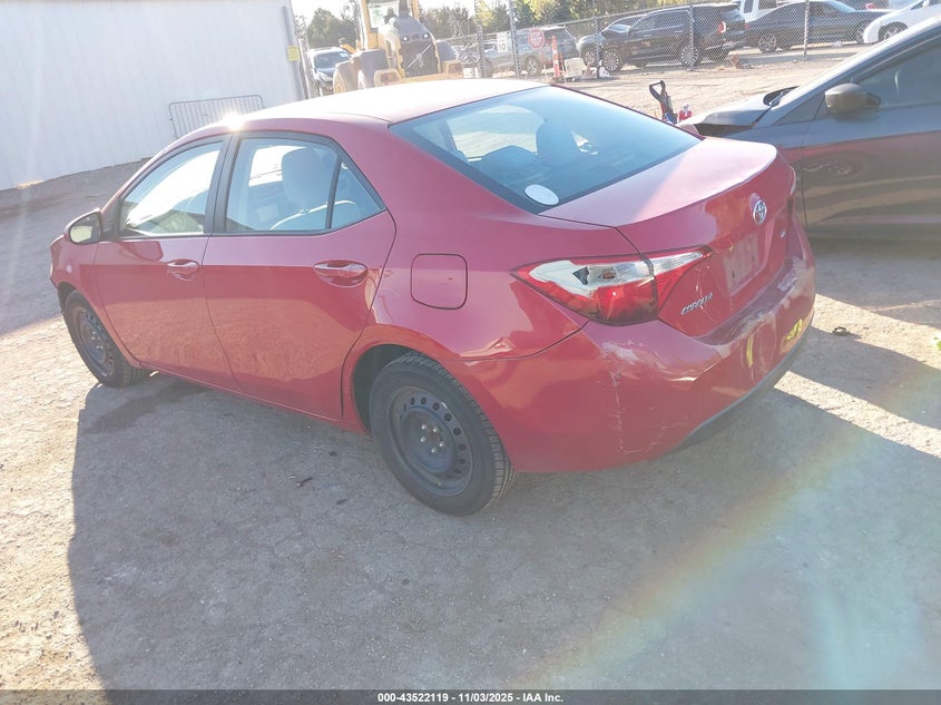 2016 TOYOTA COROLLA L/LE/LE PLS/PRM/S/S PLS - 2T1BURHEXGC605628