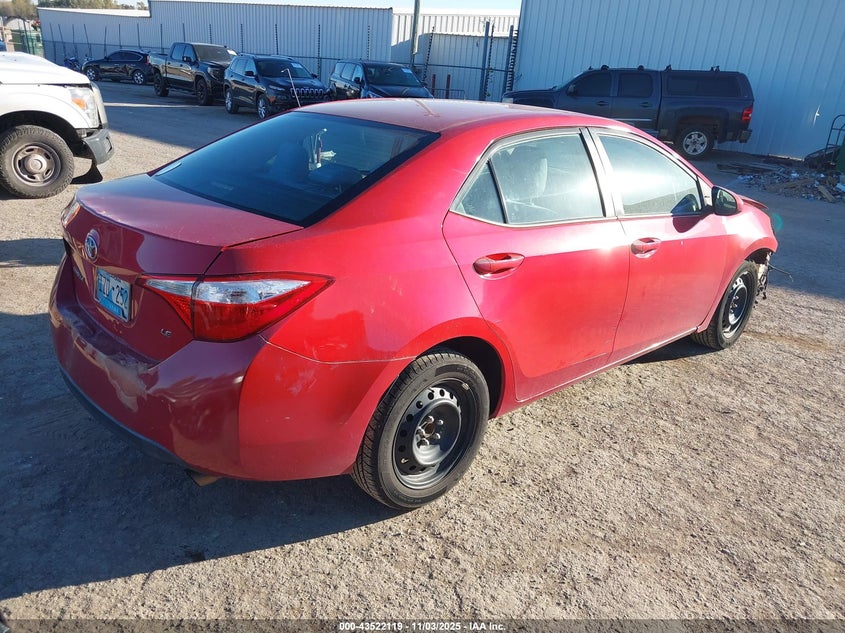 2016 TOYOTA COROLLA L/LE/LE PLS/PRM/S/S PLS - 2T1BURHEXGC605628