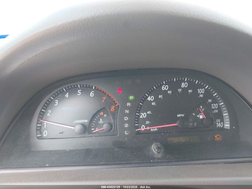 2002 Toyota Camry Le VIN: JTDBE32KX20065032 Lot: 43522129