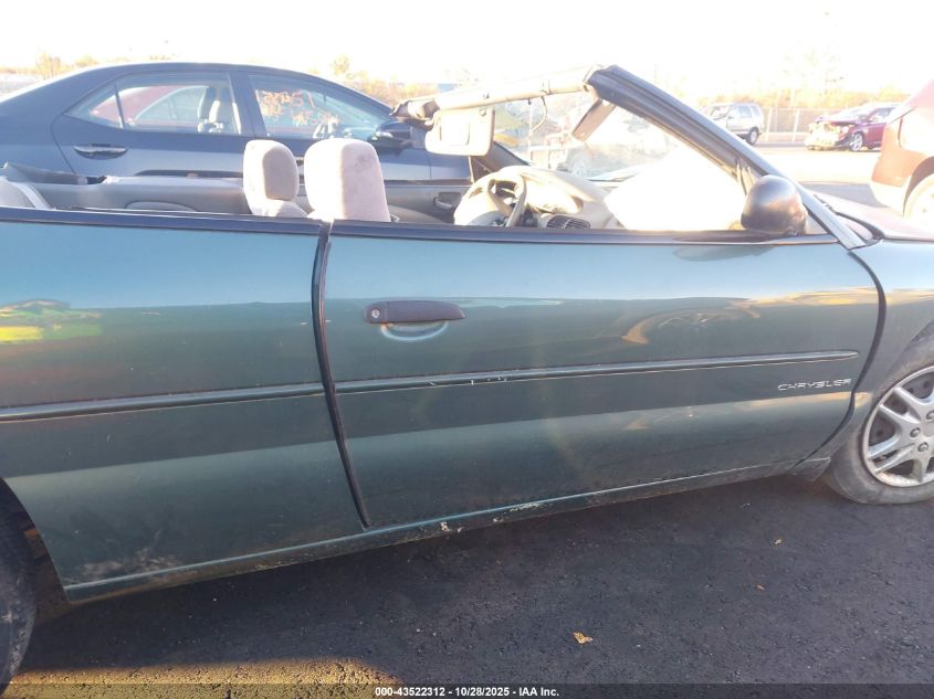 1997 Chrysler Sebring Jx VIN: 3C3EL45HXVT541865 Lot: 43522312