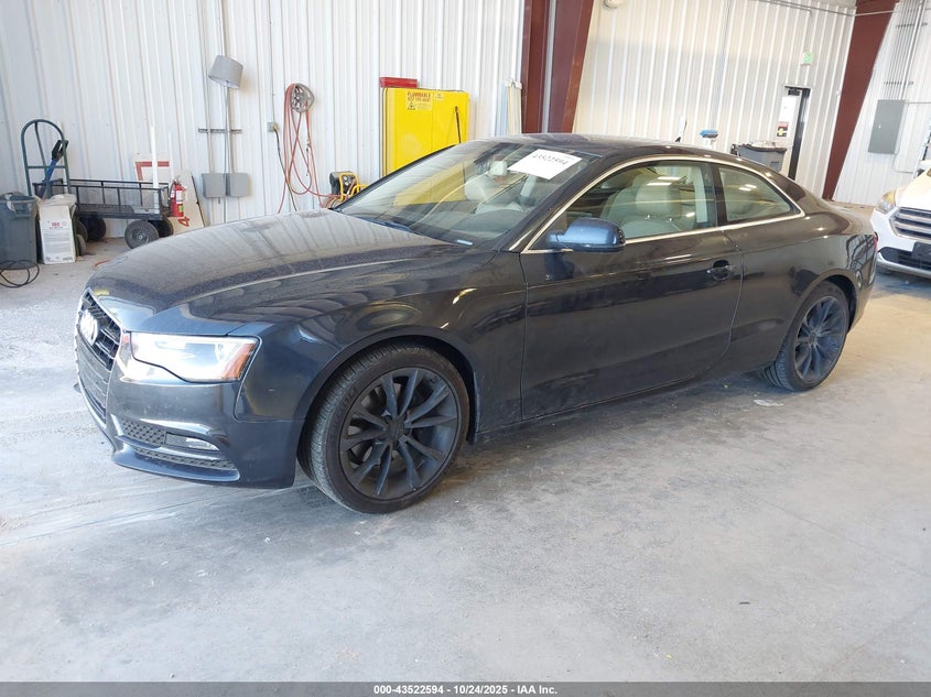 2013 Audi A5 2.0T Premium blue coupe flexible WAULFAFR8DA008173 photo #3