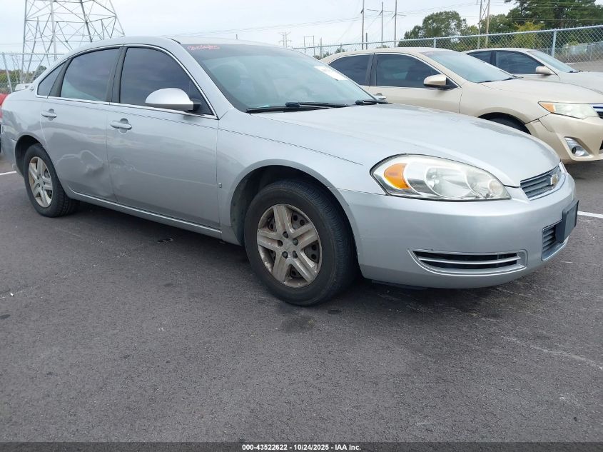 2008 Chevrolet Impala Ls silver sedan flexible 2G1WB58K381265544 photo #1
