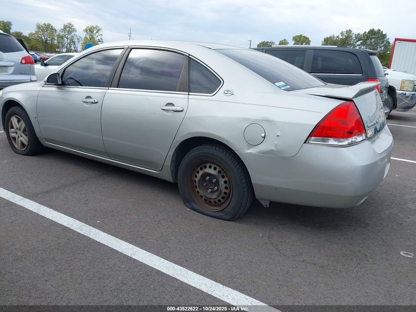 2008 Chevrolet Impala Ls silver sedan flexible 2G1WB58K381265544 photo #4