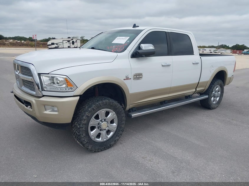Vin: 3c6ur5gl2gg107603, lot: 44017659, ram 2500 laramie longhorn 20162