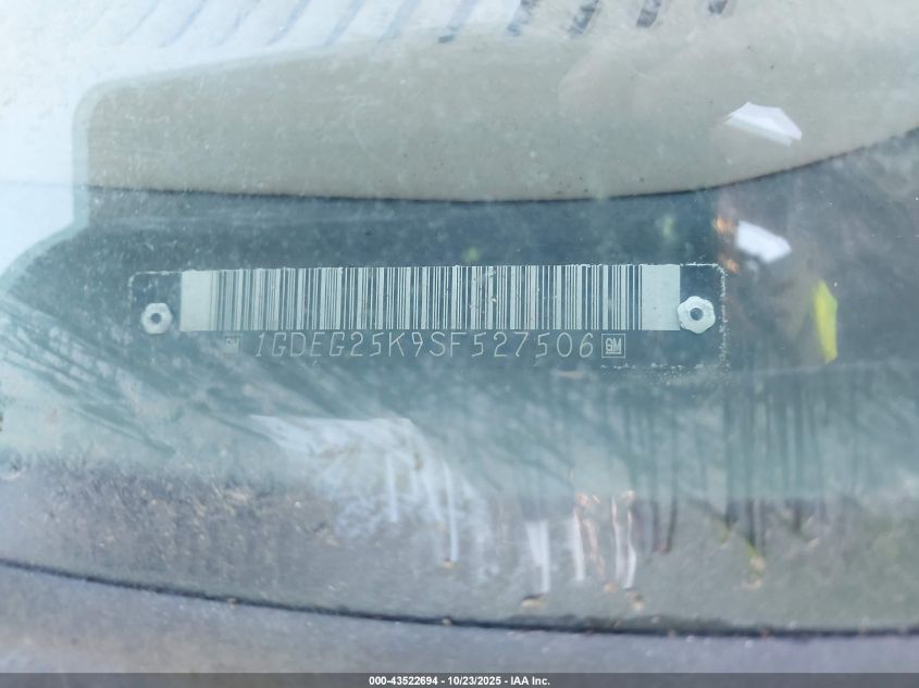 1GDEG25K9SF527506 1995 GMC RALLY WAGON photo no. 9