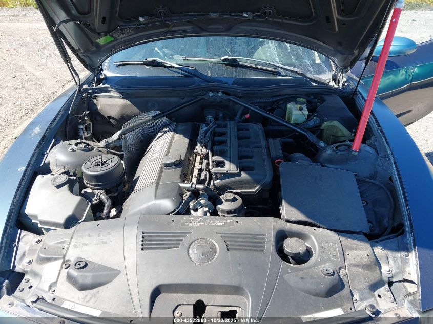 2003 BMW Z4 2.5I VIN: 4USBT33463LS45396 Lot: 43522868