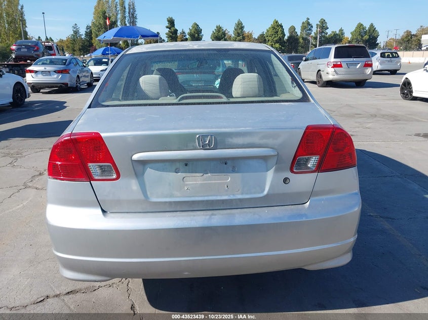 2004 Honda Civic Vp VIN: 2HGES16364H588741 Lot: 43523439