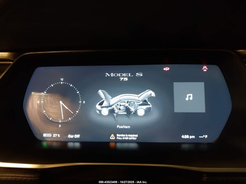 2017 Tesla Model S 60/75 VIN: 5YJSA1E1XHF218683 Lot: 43523459