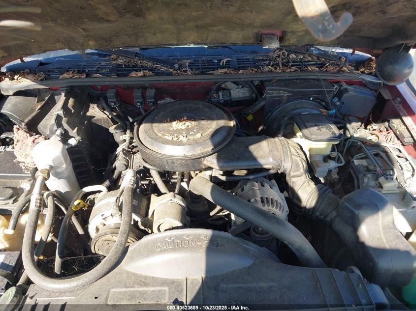 1995 Chevrolet S Truck S10 VIN: 1GCCS14Z0S8215016 Lot: 43523689