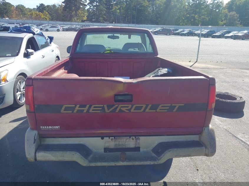 1995 Chevrolet S Truck S10 VIN: 1GCCS14Z0S8215016 Lot: 43523689