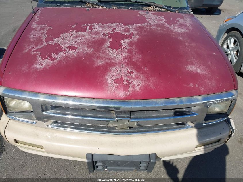 1995 Chevrolet S Truck S10 VIN: 1GCCS14Z0S8215016 Lot: 43523689