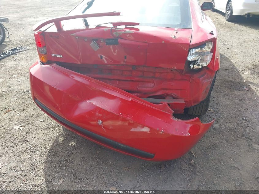 2000 Toyota Celica Gt VIN: JTDDR32T5Y0028369 Lot: 43523700