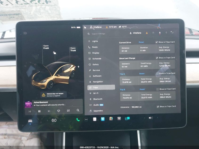 2018 Tesla Model 3 Long Range/Performance VIN: 5YJ3E1EBXJF114086 Lot: 43523733