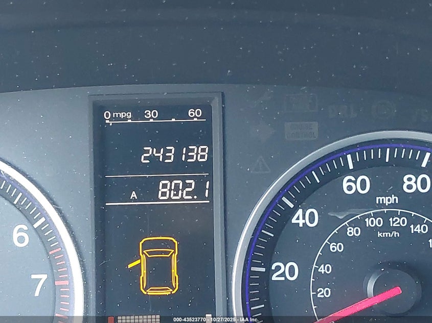 2008 Honda Cr-V Lx VIN: 5J6RE38318L010856 Lot: 43523770