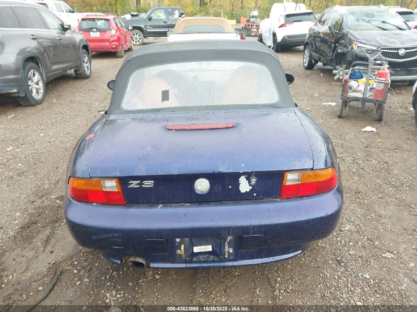 1996 BMW Z3 1.9 VIN: 4USCH7320TLB73898 Lot: 43523868