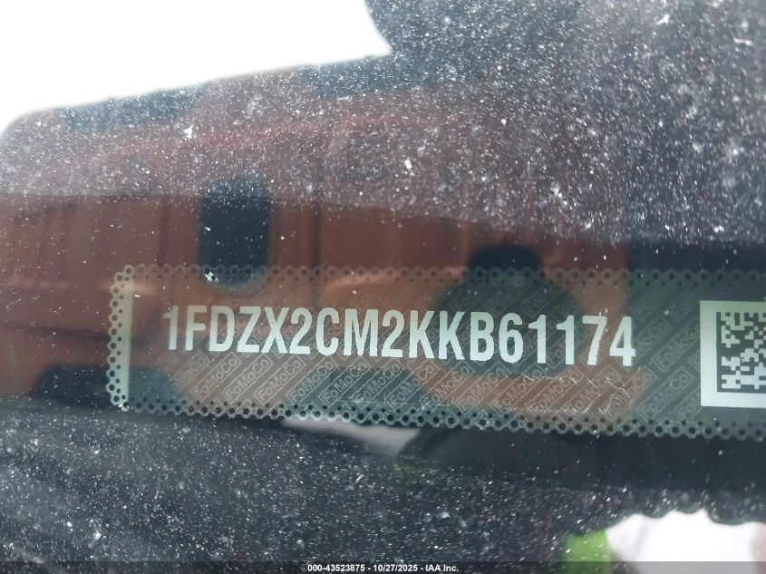 2019 Ford Transit-350 Xl VIN: 1FDZX2CM2KKB61174 Lot: 43523875