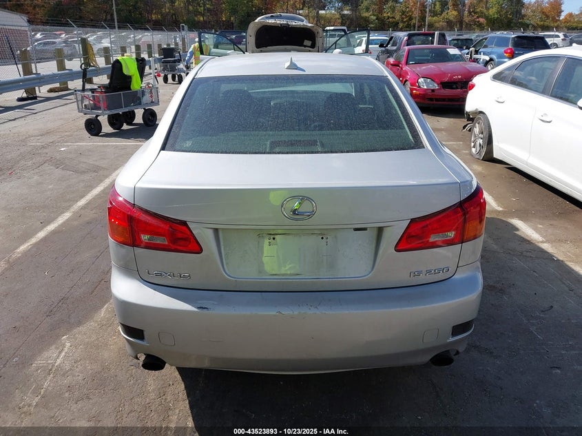 2007 Lexus Is 250 VIN: JTHBK262472037086 Lot: 43523893