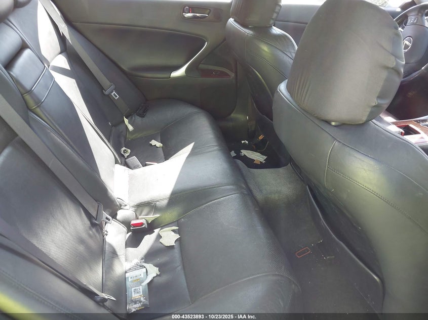 2007 Lexus Is 250 VIN: JTHBK262472037086 Lot: 43523893