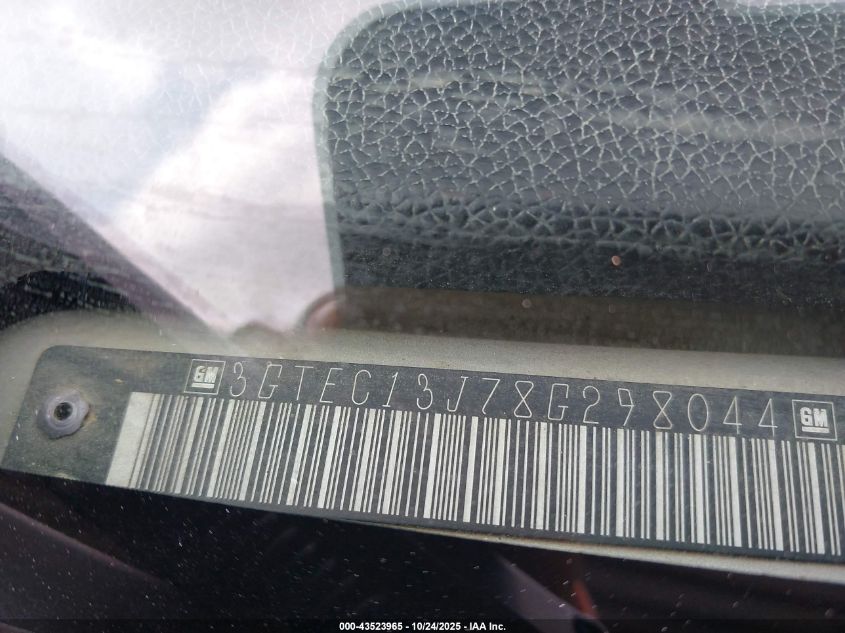 2008 GMC Sierra 1500 Sle1 VIN: 3GTEC13J78G298044 Lot: 43523965