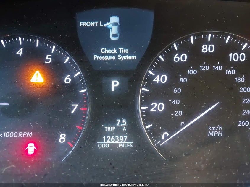 2007 Lexus Ls 460 VIN: JTHBL46F375023643 Lot: 43524060