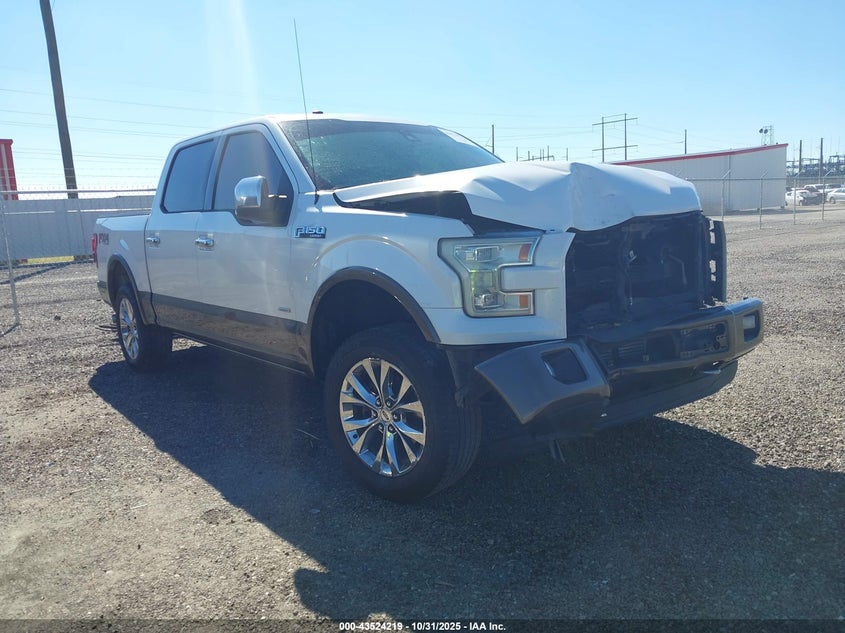 2016 FORD F-150 LARIAT - 1FTEW1EG1GFD49546