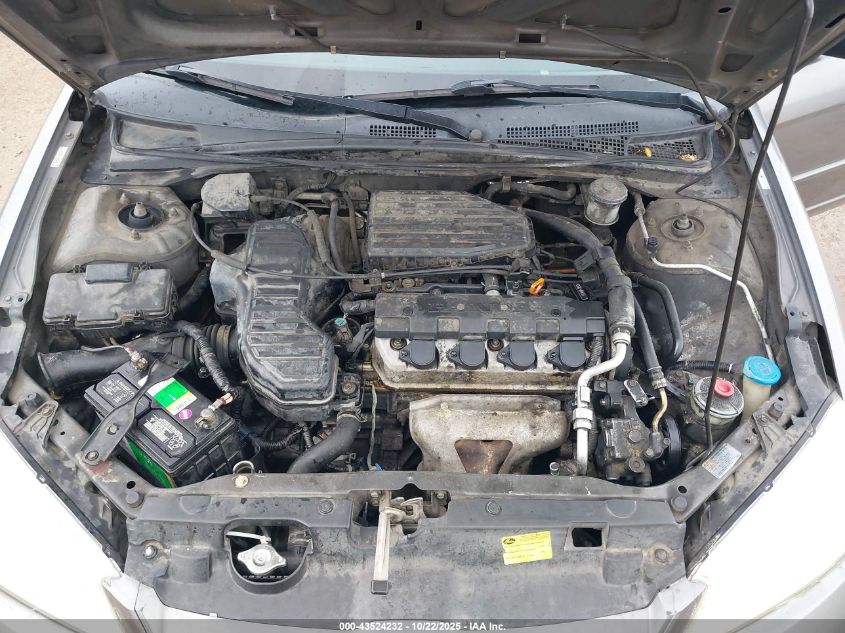 2004 Honda Civic Lx VIN: 2HGES16574H596137 Lot: 43524232