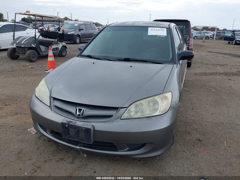 2004 Honda Civic Lx VIN: 2HGES16574H596137 Lot: 43524232