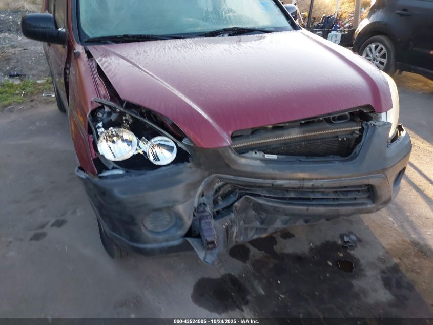 2006 Honda Cr-V Lx VIN: JHLRD78546C030102 Lot: 43524505