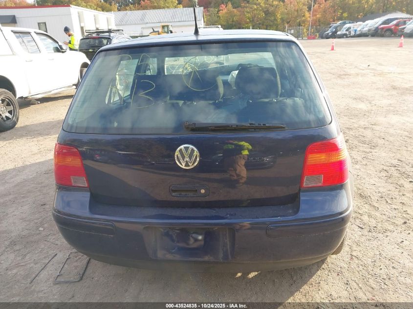 2004 Volkswagen Golf Gls 2.0L VIN: 9BWGL61J344004936 Lot: 43524835